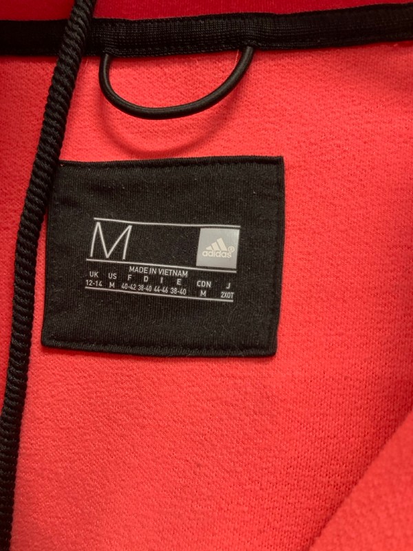 Lot 473  
            Nottingham SR9 - Delivery Only 

                
JUNIOR ADIDAS RED ZIP-UP FLEECE JACKET UK SIZE 12-14 YEARS - Image 2