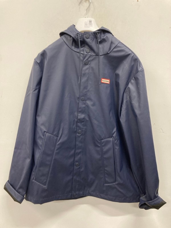 Lot 481  
            Nottingham SR9 - Delivery Only 

                
WOMENS HUNTER BLUE RAINCOAT UK SIZE M