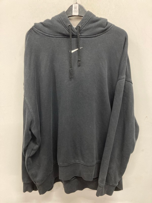 Lot 482  
            Nottingham SR9 - Delivery Only 

                
NIKE BLACK LOGO PULLOVER HOODIE UK SIZE L - Image 4
