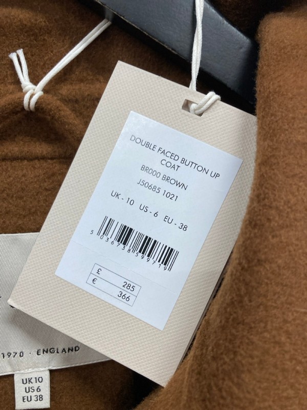 Lot 484  
            Nottingham SR9 - Delivery Only 

                
WOMENS JIGSAW BROWN CROPPED JACKET UK SIZE 10 - Image 2