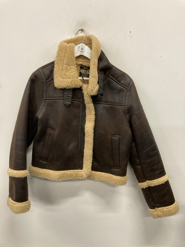 Lot 485  
            Nottingham SR9 - Delivery Only 

                
WOMENS SUPERDRY BROWN LEATHER CROPPED JACKET UK SIZE 12