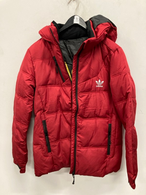 Lot 489  
            Nottingham SR9 - Delivery Only 

                
ADIDAS RED PUFFER JACKET UK SIZE UK SIZE UNKNOWN