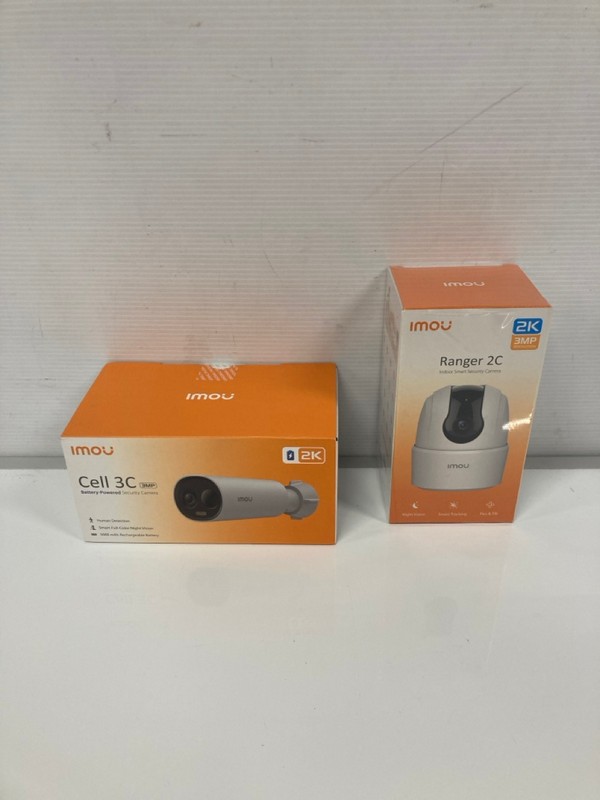 Lot 50  
            Nottingham SR9 - Delivery Only 

                
2 X CAMERA ITEMS INC IMOU CELL 3C BATTERY POWERED