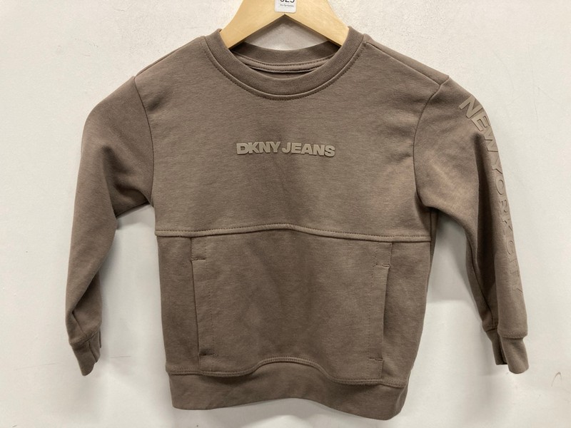 Lot 525  
            Nottingham SR9 - Delivery Only 

                
KIDS DKNY JEANS BROWN CREW NECK JUMPER UK SIZE 3T - Image 4