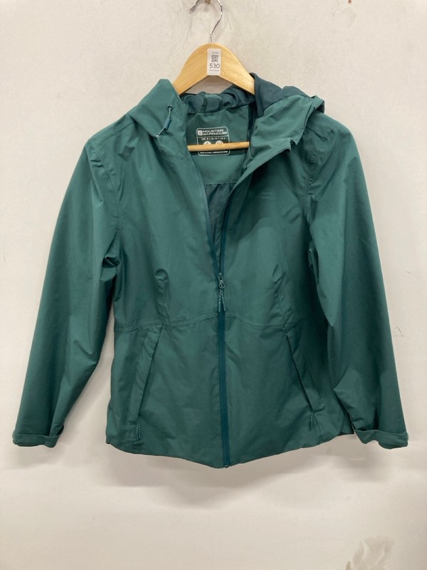 Lot 530  
            Nottingham SR9 - Delivery Only 

                
WOMENS MOUNTAIN WAREHOUSE TEAL WATERPROOF JACKET UK SIZE 8 - Image 4