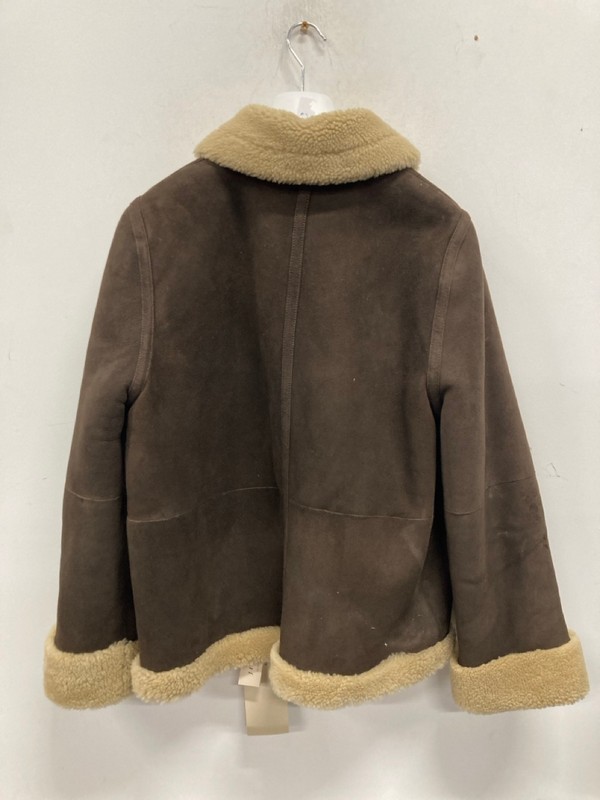 Lot 531  
            Nottingham SR9 - Delivery Only 

                
SHEEPSKIN  ITALIAN MERINO SHEARLING BROWN JACKET UK SIZE M - Image 3