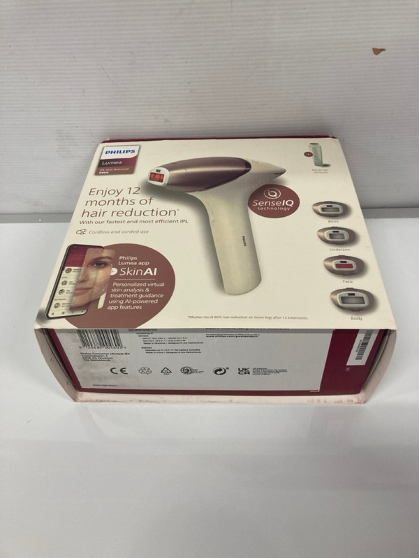 Lot 53  
            Nottingham SR9 - Delivery Only 

                
PHILIPS LUMEA IPL HAIR REMOVAL 9900 SERIES SYSTEM