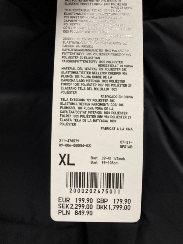 Lot 540  
            Nottingham SR9 - Delivery Only 

                
UNIQLO BLACK TRENCH COAT UK SIZE XL