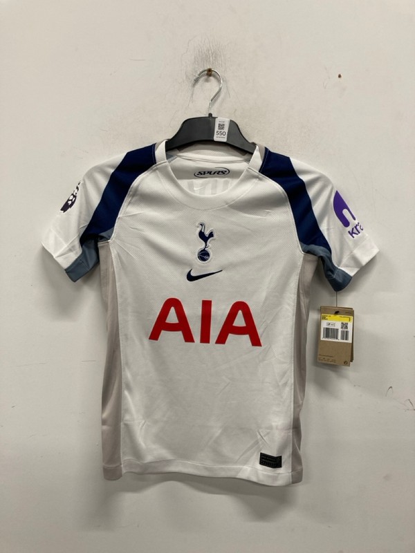 Lot 550  
            Nottingham SR9 - Delivery Only 

                
KIDS NIKE TOTTENHAM HOTSPUR 2025/26 KUDUS 20 HOME JERSEY UK SIZE S
