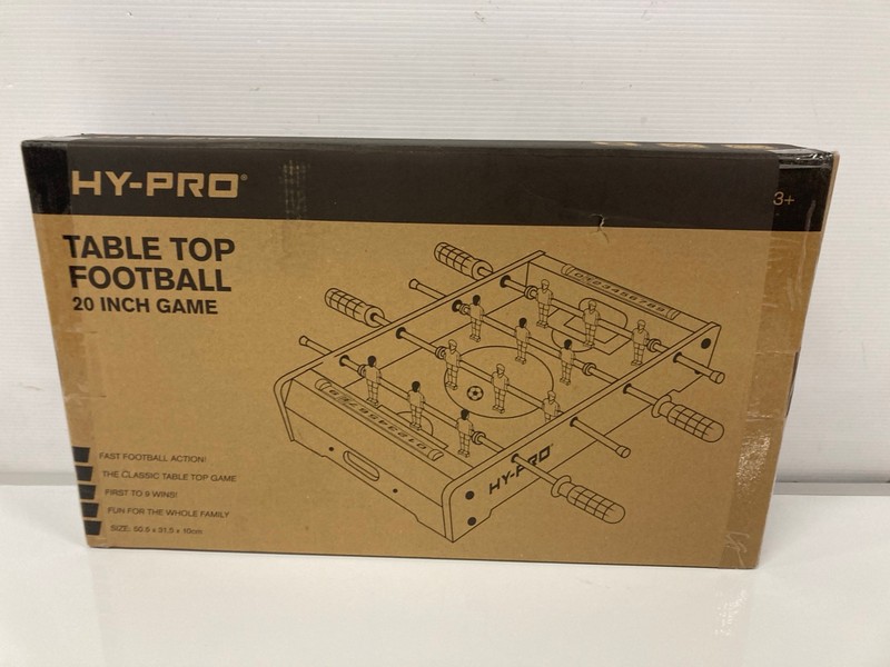 Lot 57  
            Nottingham SR9 - Delivery Only 

                
HY-PRO TABLE TOP FOOTBALL 20 INCH GAME