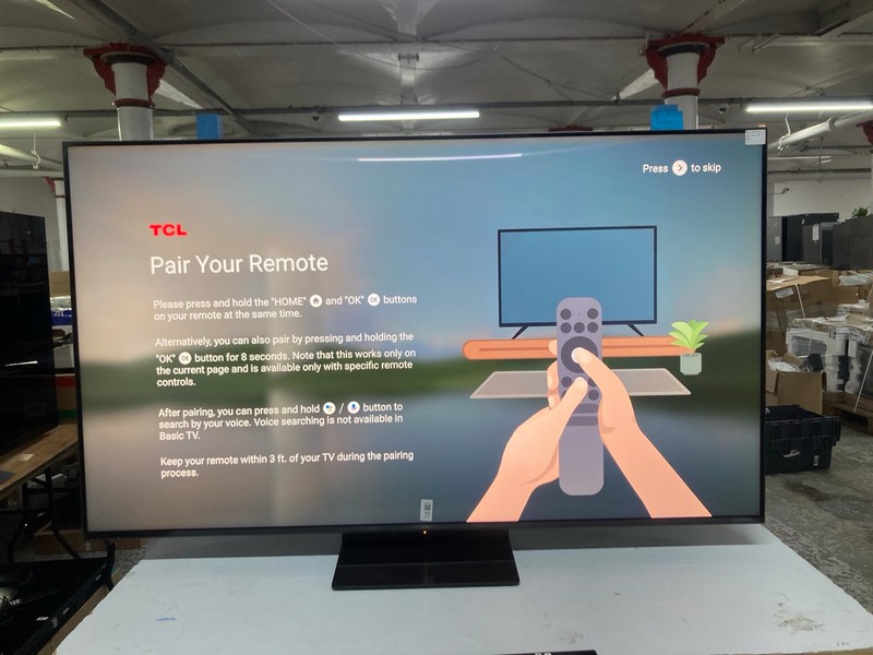 Lot 13  
            Nottingham SR1 - Collection Only 

                
TCL 55" QD-MINI LED 4K HDR SMART GOOGLE TV - 55C7K-UK - ORIGINAL RRP - £629.99 - ...