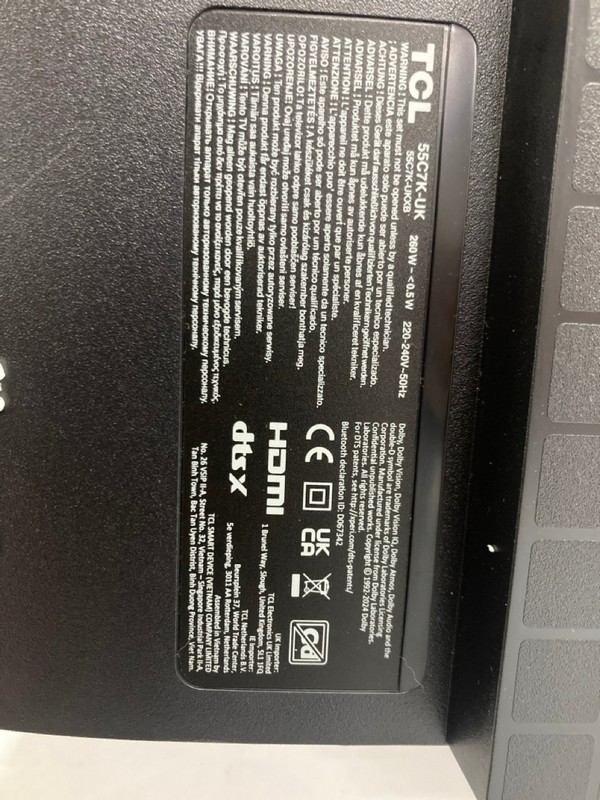 Lot 13  
            Nottingham SR1 - Collection Only 

                
TCL 55" QD-MINI LED 4K HDR SMART GOOGLE TV - 55C7K-UK - ORIGINAL RRP - £629.99 - ... - Image 3