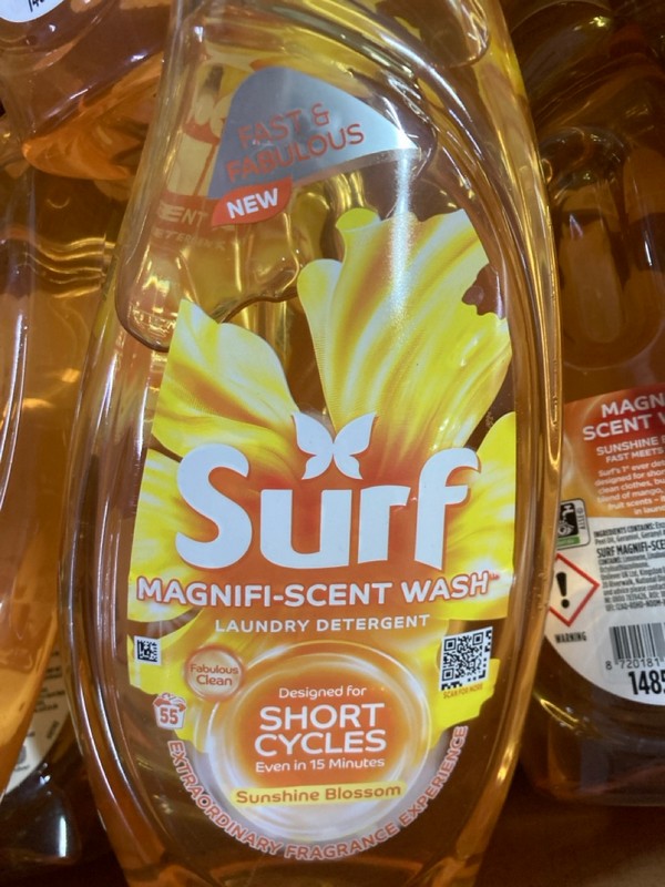 Lot 154  
            Nottingham SR1 - Delivery or Collection 

                
PALLET OF SURF MAGNIFI-SCENT WASH LUNDRY DETERGENT - Image 3