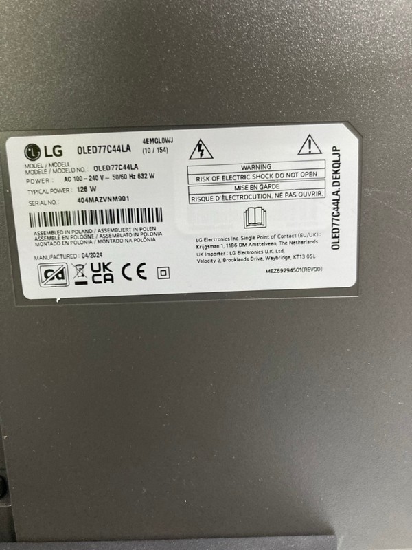 Lot 1  
            Nottingham SR1 - Collection Only 

                
LG 77" OLED C4 EVO 4K SMART TV (2024) - OLED77C44LA - ORIGINAL RRP £2,917 - WITH ... - Image 3
