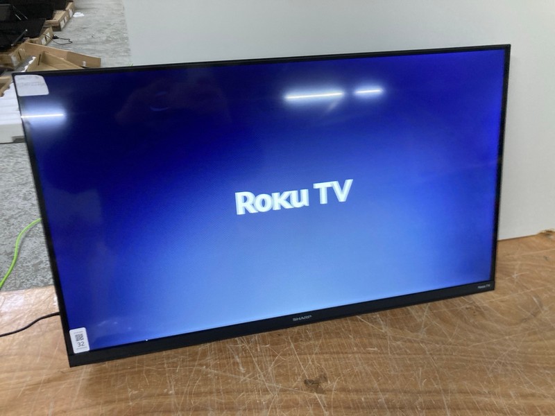 Lot 32  
            Nottingham SR1 - Collection Only 

                
SHARP 32" HD READY FRAMELESS ROKU SMART TV MODEL: 32HD2225K - ORIGINAL RRP.£149 -...