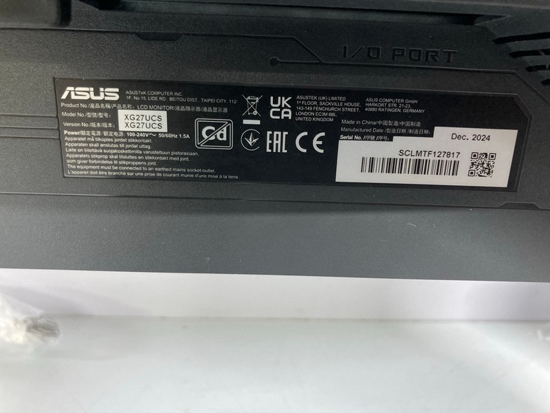 Lot 42  
            Nottingham SR1 - Collection Only 

                
ASUS 27" ROG STRIX 4K UDH MONITOR MODEL: XG27UCS - ORIGINAL RRP.£314 - WITH BOX -... - Image 3