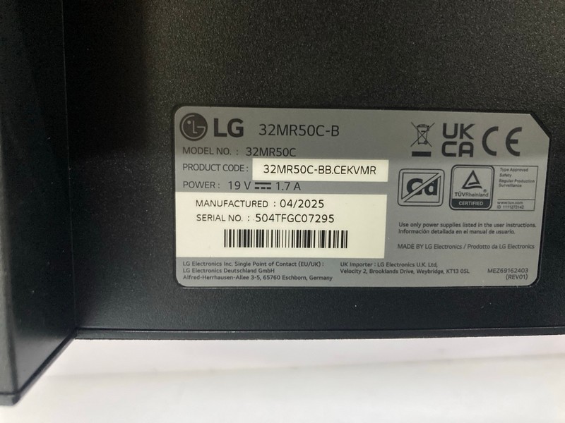 Lot 46  
            Nottingham SR1 - Delivery or Collection 

                
LG 32" FHD CURVED MONITOR MODEL: 32MR50C - ORIGINAL RRP.£146 - WITH POWER SUPPLY ... - Image 3