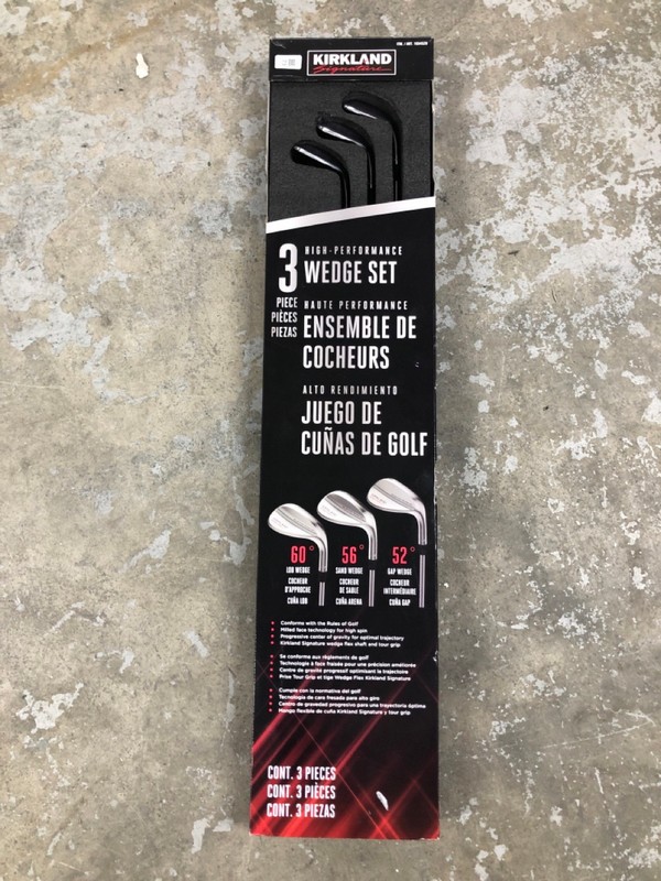 Lot 73  
            Nottingham SR1 - Delivery or Collection 

                
KIRKLAND SIGNATURE SET OF 3 HIGH - PERFORMANCE WEDGE SET