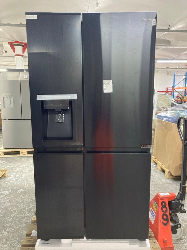 Lot 84  
            Nottingham SR1 - Delivery or Collection 

                
HISENSE AMERICAN FRIDGE FREEZER MODEL: RS818N4TFE - ORIGINAL RRP.£999
