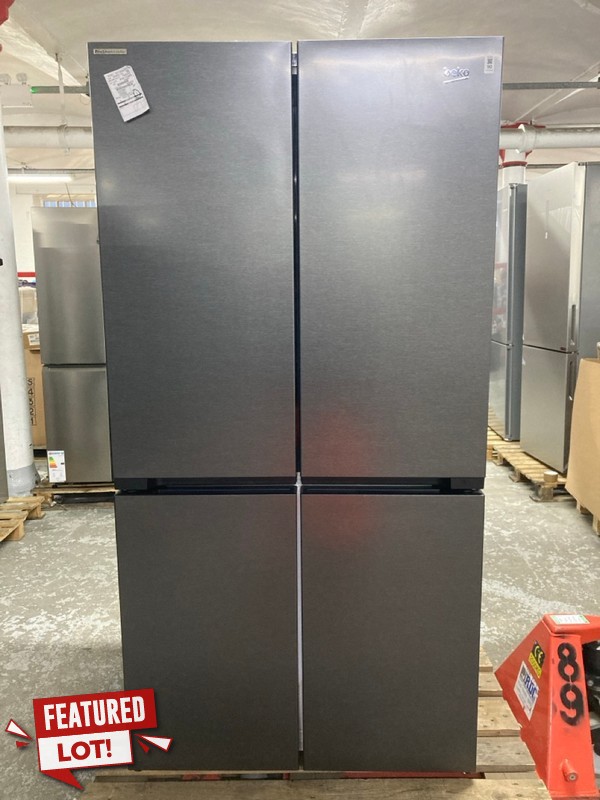 Lot 90  
            Nottingham SR1 - Delivery or Collection 

                
BEKO AMERICAN FRIDGE FREEZER MODEL: GH446224VPZ - ORIGINAL RRP.£999