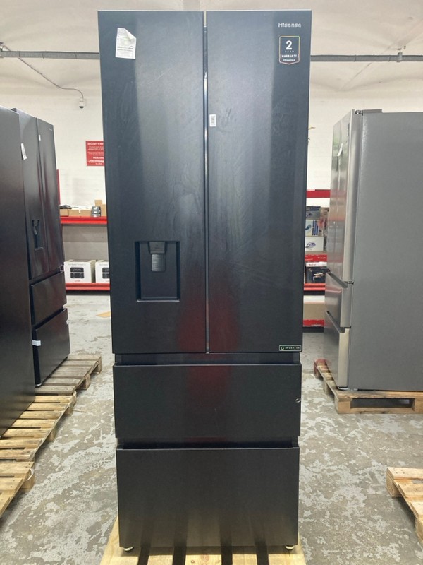 Lot 96  
            Nottingham SR1 - Delivery or Collection 

                
HISENSE AMERICAN STYLE FRIDGE FREEZER MODEL: RF632N4WFE - ORIGINAL RRP.£799