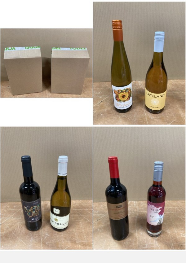 Lot 121  
            Nottingham SR8 - Collection Only 

                
QTY OF WINES TO INCLUDE PINOT GRIS- 18+ ID REQUIRED  - COLLECTION ONLY