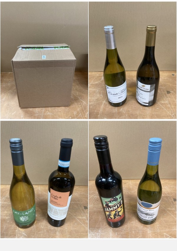 Lot 135  
            Nottingham SR8 - Collection Only 

                
QTY OF WINES TO INCLUDE MERLOT- 18+ ID REQUIRED  - COLLECTION ONLY