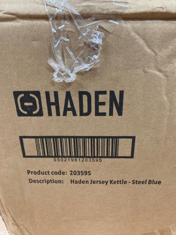 Lot 147  
            Nottingham SR8 - Delivery Or Collection 

                
HADEN JERSEY KETTLE AND 4 SLICE TOASTER STEEL BLUE