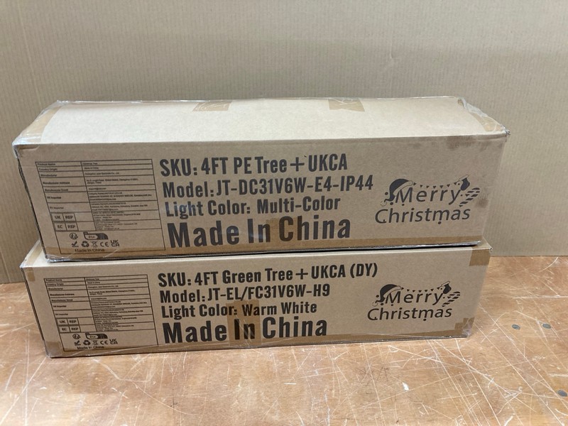 Lot 149  
            Nottingham SR8 - Delivery Or Collection 

                
2 X CHRISTMAS TREES