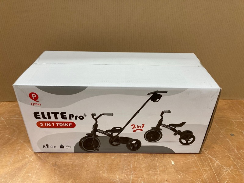 Lot 150  
            Nottingham SR8 - Delivery Or Collection 

                
Q PLAY ELITE PRO 2 IN 1 TRIKE