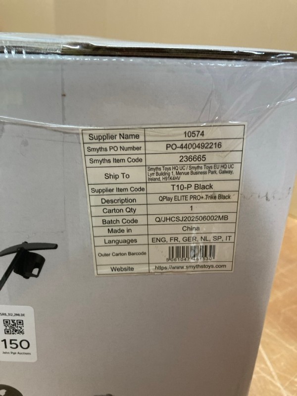 Lot 150  
            Nottingham SR8 - Delivery Or Collection 

                
Q PLAY ELITE PRO 2 IN 1 TRIKE