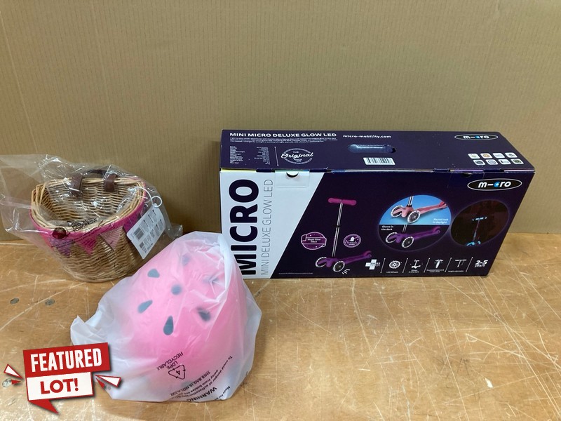 Lot 156  
            Nottingham SR8 - Delivery Or Collection 

                
MICRO MINI DELUXE GLOW LED SCOOTER WITH ACCESSORIES