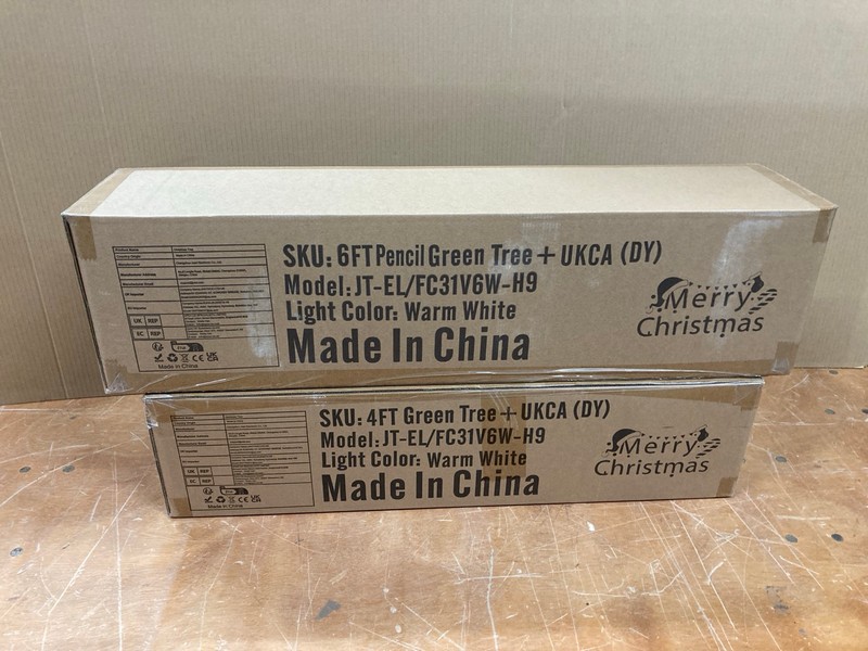 Lot 159  
            Nottingham SR8 - Delivery Or Collection 

                
2 X CHRISTMAS TREES