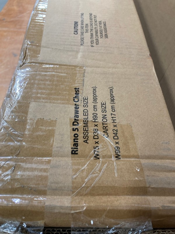 Lot 165  
            Nottingham SR8 - Delivery Or Collection 

                
RIANO 5 DRAWER CHEST IN WHITE - Image 4