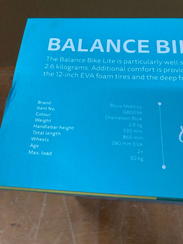 Lot 169  
            Nottingham SR8 - Delivery Or Collection 

                
MICRO BALANCE BIKE LITE - Image 4