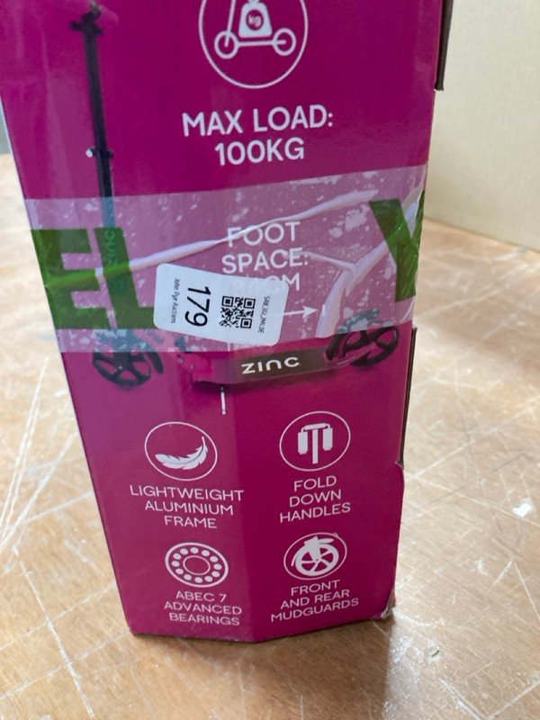 Lot 179  
            Nottingham SR8 - Delivery Or Collection 

                
ZINC BIG WHEELED FOLDING SCOOTER CRUISE - Image 4