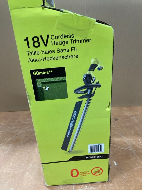 Lot 186  
            Nottingham SR8 - Delivery Or Collection 

                
RYOBI CORDLESS HEDGE TRIMMER