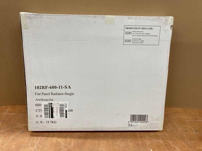 Lot 188  
            Nottingham SR8 - Delivery Or Collection 

                
FLAT PANEL RADIATOR-SINGLE