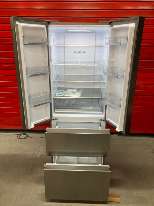 Lot 21  
            Nottingham SR8 - Delivery Or Collection 

                
HAIER FRIDGE FREEZER. MODEL: HFR5719ENMP. ORIGINAL RRP: £799
