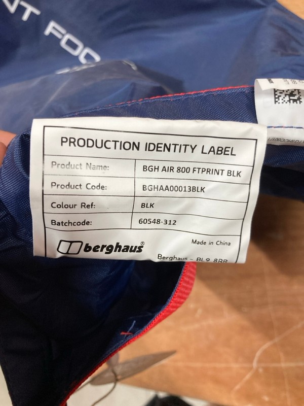 Lot 26  
            Nottingham SR8 - Delivery Or Collection 

                
BERGHAUS TENT PROTECTOR