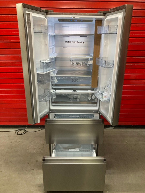 Lot 2  
            Nottingham SR8 - Delivery Or Collection 

                
HISENSE SLIM FRIDGE FREEZER. STAINLESS STEEL. MODEL: RF632N4WIE. ORIGINAL RRP: £699