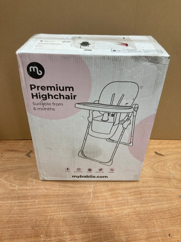 Lot 31  
            Nottingham SR8 - Delivery Or Collection 

                
MYBABIIE PREMIUM HIGHCHAIR