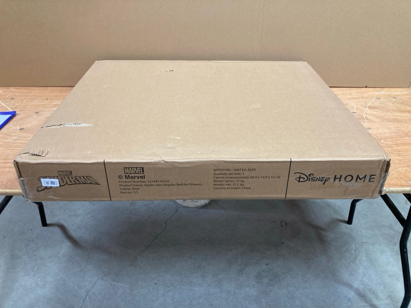 Lot 38  
            Nottingham SR8 - Delivery Or Collection 

                
MARVEL SPIDERMAN BED - NO DRAWERS
