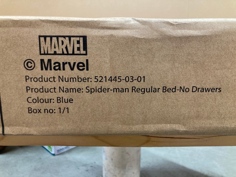 Lot 38  
            Nottingham SR8 - Delivery Or Collection 

                
MARVEL SPIDERMAN BED - NO DRAWERS - Image 2