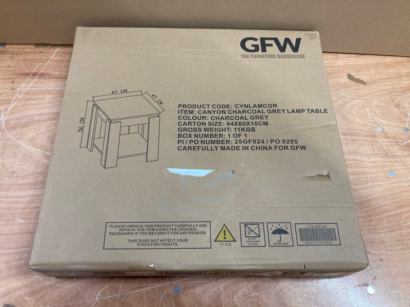 Lot 43  
            Nottingham SR8 - Delivery Or Collection 

                
GFW CANYON GREY TABLE