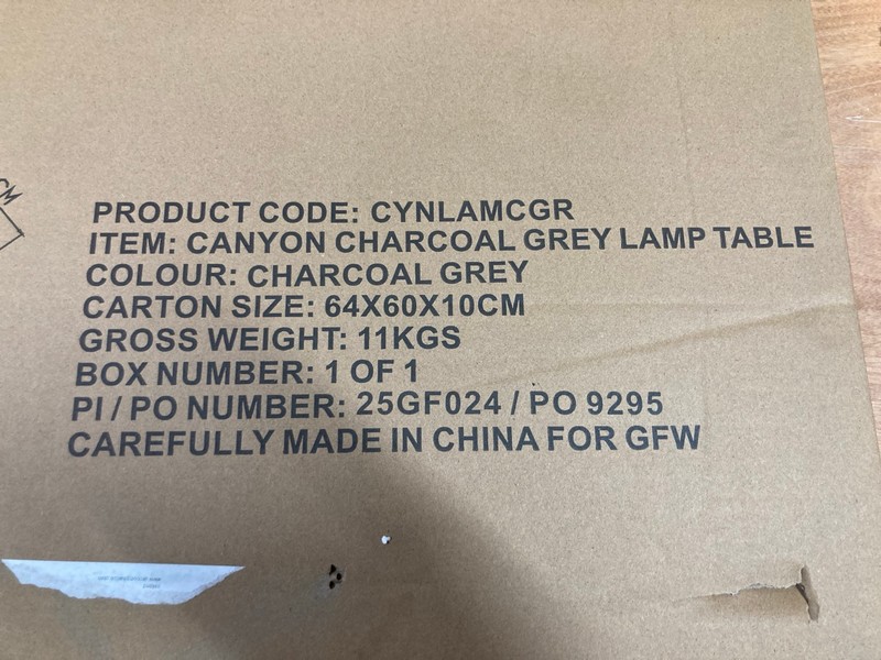 Lot 43  
            Nottingham SR8 - Delivery Or Collection 

                
GFW CANYON GREY TABLE - Image 2