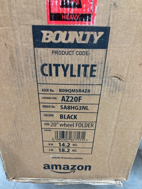 Lot 45  
            Nottingham SR8 - Delivery Or Collection 

                
BOUNTY CITYLITE FOLDING BIKE - Image 2