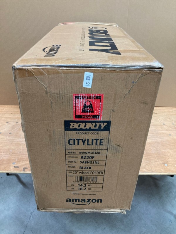 Lot 45  
            Nottingham SR8 - Delivery Or Collection 

                
BOUNTY CITYLITE FOLDING BIKE - Image 3