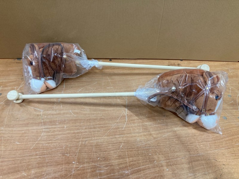 Lot 50  
            Nottingham SR8 - Delivery Or Collection 

                
2 X HOBBY HORSES FOR KIDS