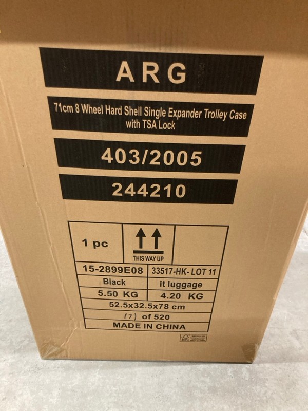 Lot 57  
            Nottingham SR8 - Delivery Or Collection 

                
ARG HARD SHELL SUITCASE - Image 4